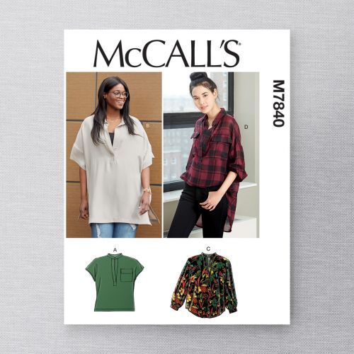 MCCALLS - M7840 VERY LOOSE-FITTING TOPS FOR WOMAN