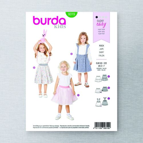 BURDA - 9319 CHILD - SKIRT
