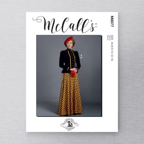 MCCALLS - M8077 HISTORICAL JACKET AND SKIRT FOR MISS - 6-14