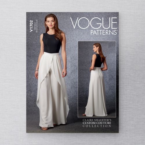 VOGUE - V1702 SEMI-FITTED PANTS FOR MISS