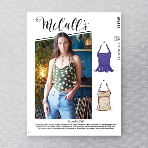 MCCALLS - M8114 TOPS FOR MISS - XS-XL