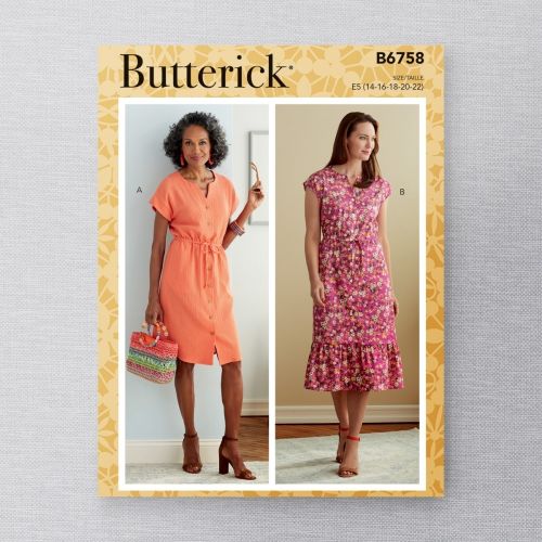 BUTTERICK - B6758 ROBES POUR FEMMES