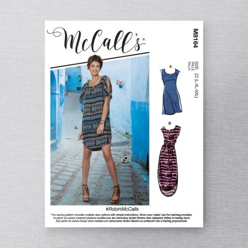 MCCALLS - M8164 DRESSES FOR MISS - L-XXL