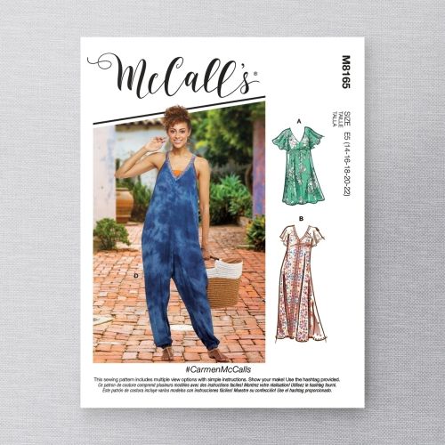 MCCALLS - M8165 DRESSES AND JUMSUITS FOR MISS - 14-22