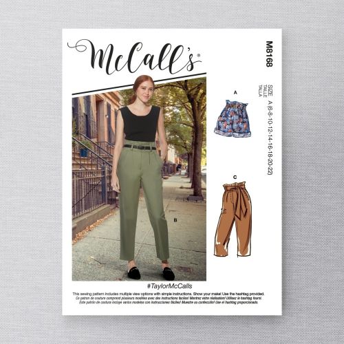 MCCALLS - M8168 SHORTS AND PANTS FOR MISS - 6-22