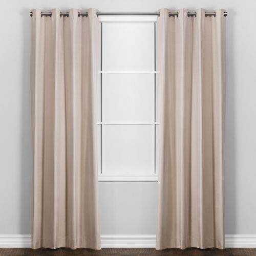 THERMAPLUS CURTAIN - BEDFORD TAUPE SET OF 2