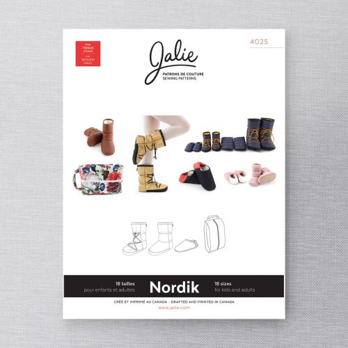 JALIE 4025 - NORDIK QUILTED BOOTIES AND SLIPPERS WITH TRAVEL BAG