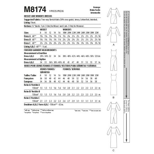 MCCALLS - M8174 DRESSES FOR MISS- 8-16