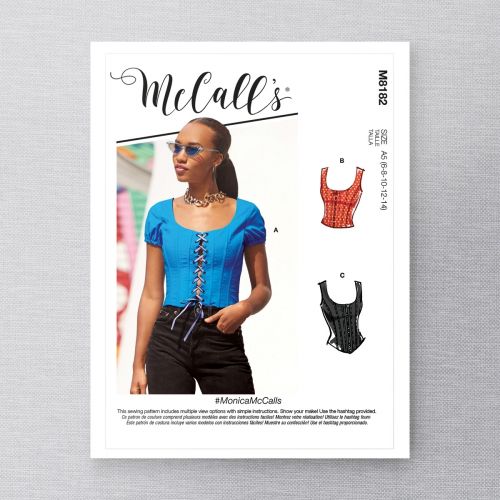 MCCALLS - M8182 TOPS FOR MISS - 6-14
