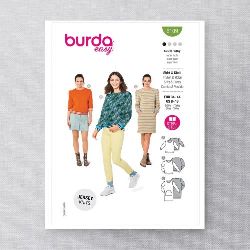 BURDA - 6109 SHIRT & DRESS FOR MISS
