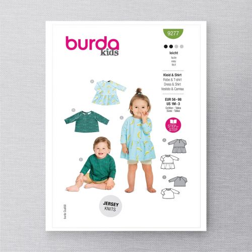 BURDA - 9277 CHILD DRESS & SHIRT