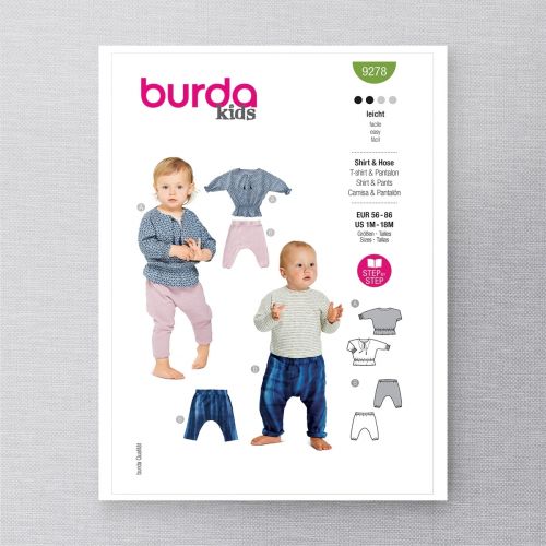 BURDA - 9278 CHILD SHIRT & PANT 