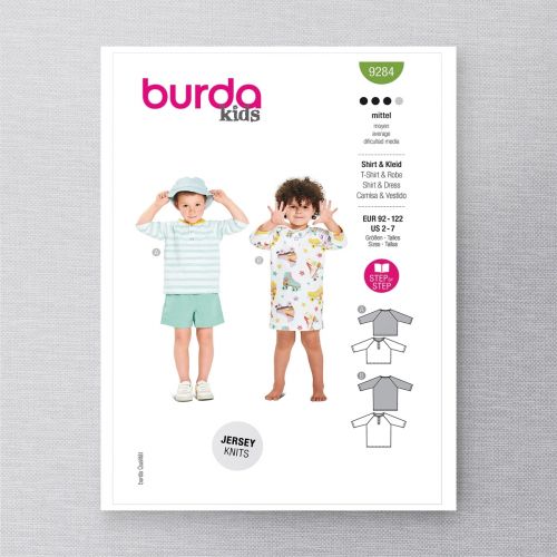 BURDA - 9284 CHILD SHIRT & DRESS 