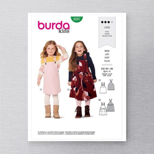 BURDA - 9287 CHILD SKIRTS 