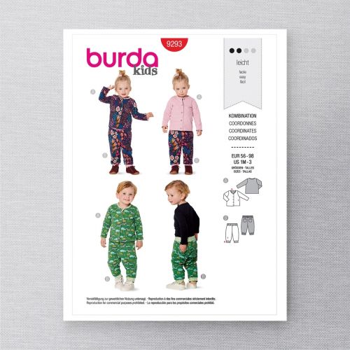 BURDA - 9293 CHILD COORDINATES 
