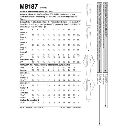 MCCALLS - M8187 COSTUME FOR MISS - 6-14