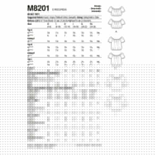 MCCALLS - M8201 TOPS FOR MISS - SX-M