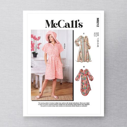 MCCALLS - M8212 DRESSES AND HAT FOR MISS