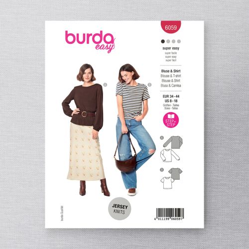 BURDA - 6059 - BLOUSE AND T-SHIRT FOR MISS