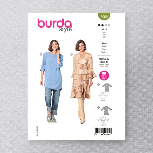 BURDA - 6060 - DRESS AND TUNIC TOP