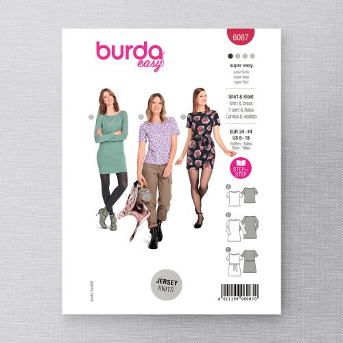 BURDA - 6087 WOMEN DRESS AND TOP
