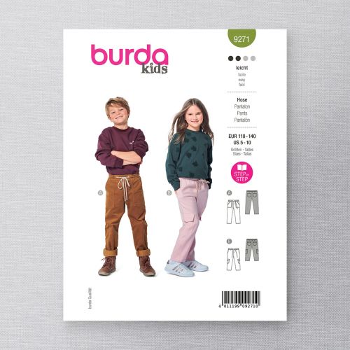BURDA - 9271 KIDS PANTS