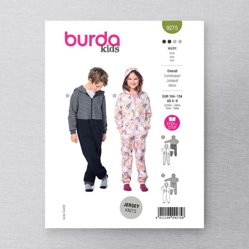 BURDA - 9275 KIDS OVERALL