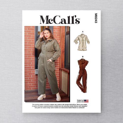 MCCALLS - M8243 JUMPSUITS FOR WOMAN - 18W-24W