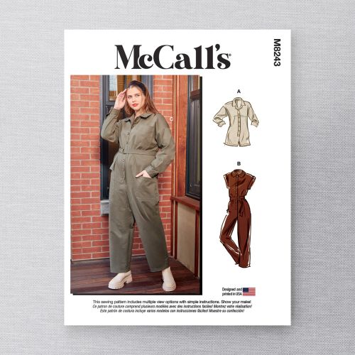 MCCALLS - M8243 JUMPSUITS FOR WOMAN - 26W-32W