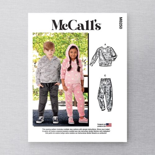 MCCALLS - M8250 CHILD - TOPS & PANT FOR CHILD - 3-8