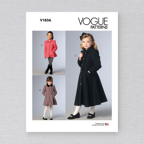 VOGUE - V1856 LINED COATS WITH COLLAR FOR CHILD