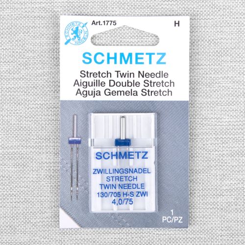SCHMETZ STRETCH TWIN NEEDLE - 75/11 4mm
