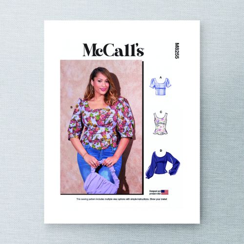 MCCALLS - M8255 TOPS FOR MISS - 8-16