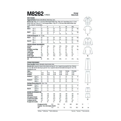 MCCALLS - M8261 JUMPSUITS & ROBES FOR MISS - L-XXL