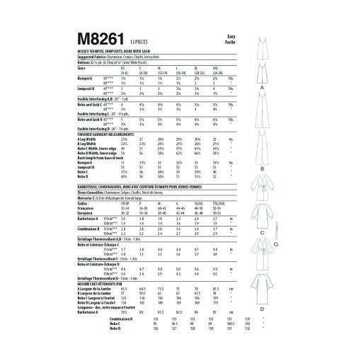 MCCALLS - M8262 PYJAMAS FOR MEN