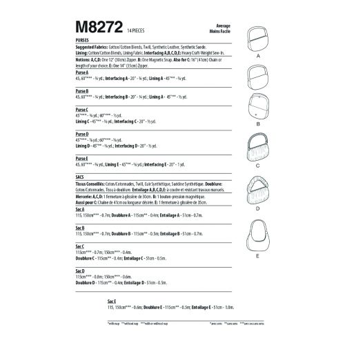 MCCALLS - M8272 PURSES
