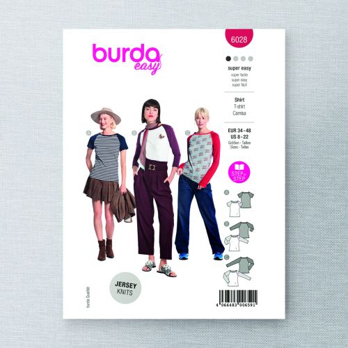 BURDA - 6028 FITTED SHIRTS FOR MISS