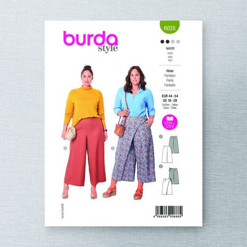 BURDA - 6035 LOOSE PANTS FOR WOMAN