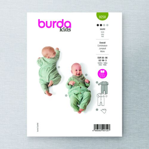 BURDA - 9258 JUMPSUIT FOR BABIES
