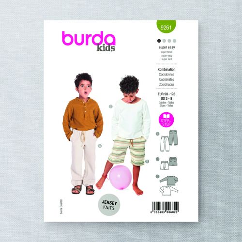 BURDA - 9261 COORDINATES FOR CHILD