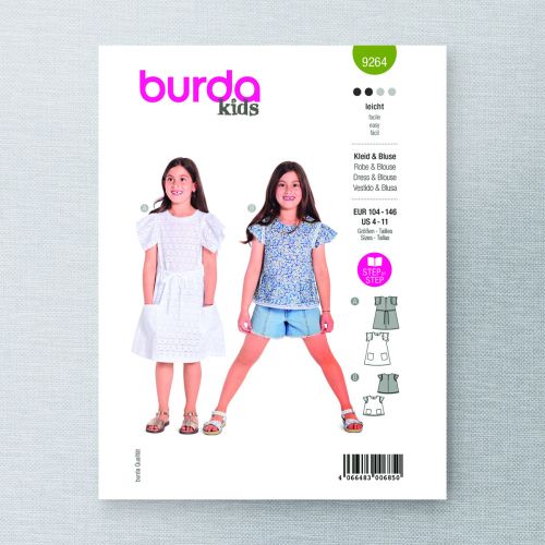 BURDA - 9264 DRESS & BLOUSE FOR CHILD