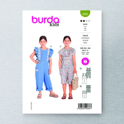 BURDA - 9265 JUMPSUITS FOR CHILD