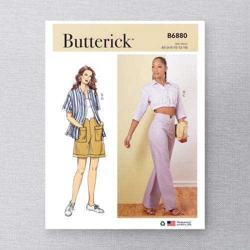 BUTTERICK - B6880 SHIRTS, PANTS & SHORTS FOR MISS