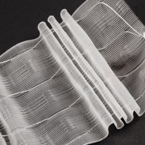 SHIRRING TAPE 4 IN FOR PENCIL PLEAT - CLEAR