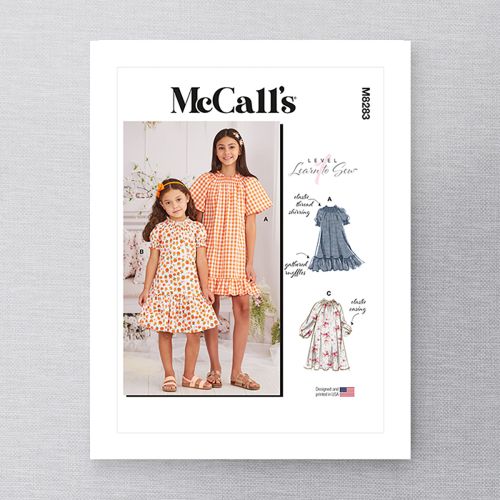 MCCALLS - M8283 - CHILD / TEEN - DRESSES - 3-6