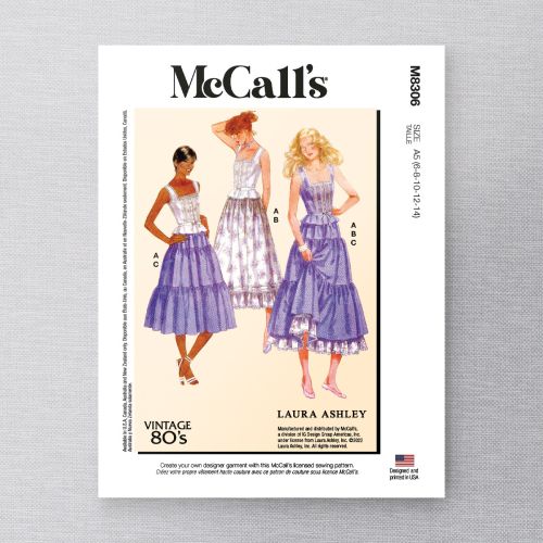 MCCALL'S - 8306 - MISSE'S TOP AND SKIRT - 6-14