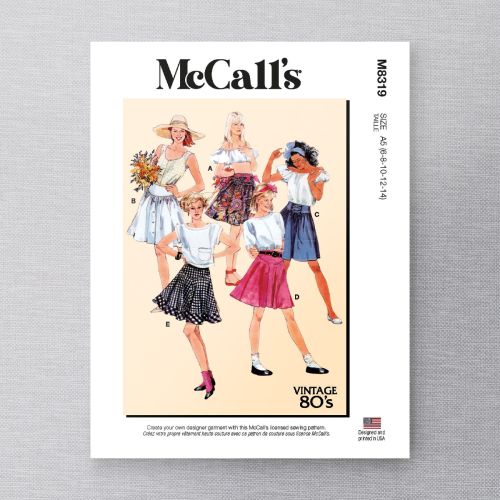 MCCALL'S - 8319 - MISSE'S SKIRT - 6-14