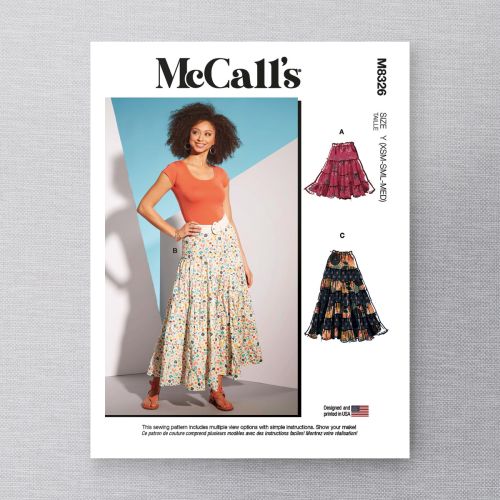 MCCALL'S - 8326 - MISSE'S SKIRTS - XS-M