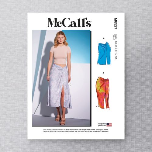 MCCALL'S - 8327 - MISSE'S KNIT SKIRTS - 4-12
