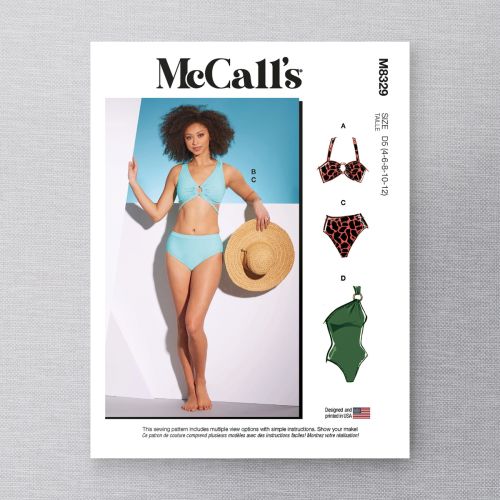 MCCALL'S - 8329 - MISSE'S SWIMSUITS - 4-12